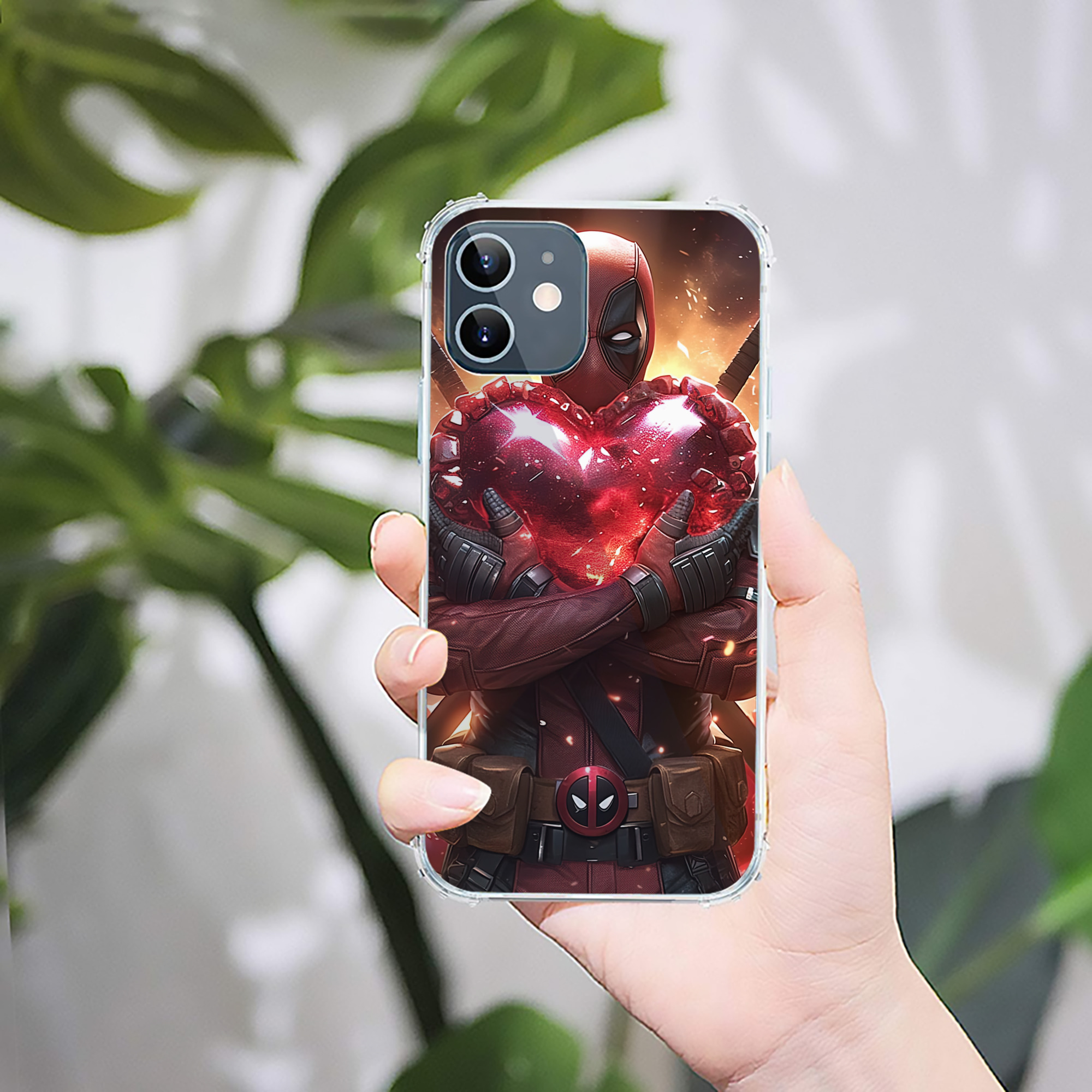 （画像用） Deadpool デッドプール 【iPhone 12シリーズ対応】透明スマホケース（クリアソフトケース）